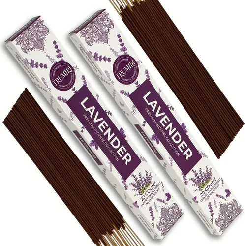 Vista 37 de Varillas de incienso ámbar – Total 40 varillas de incienso – Paquete doble de 20 Insense – Inciensos – Inscents – Ingredientes naturales no tóxicos