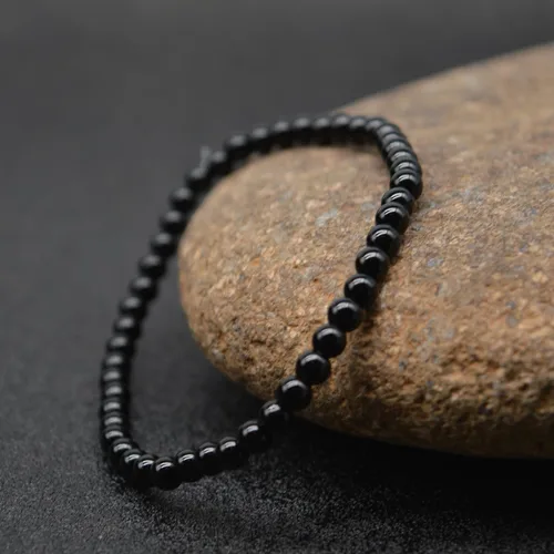 Vista 6 de KIKILA - Pulsera de piedras preciosas naturales con cuentas de 532 de pulgada, para parejas