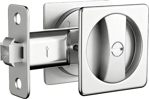 Vista 16 de Lethato Hardware de bolsillo para puerta, cerradura de puerta de bolsillo con indicadores, pestillo de puerta de bolsillo, puerta de bolsillo