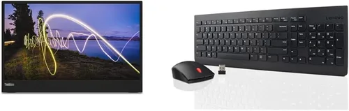 Vista 11 de Lenovo ThinkVision M15 15.6" Full HD WLED LCD Monitor - 16:9 - Raven Black
