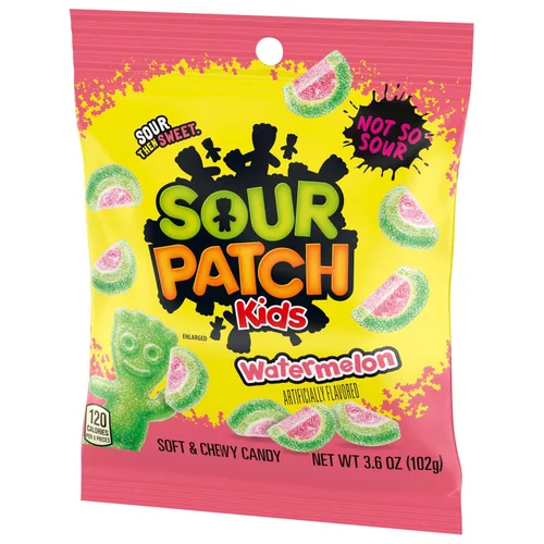 Vista 13 de SOUR PATCH KIDS Caramelos suaves y masticables de sandía, caramelos a granel, bolsas de 12-3.6 onzas