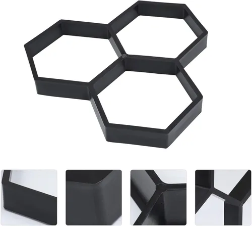Vista 5 de Moldes y formas de hormigón, moldes de pavimentación para hormigón, pavimentadora de piedra de escalonamiento reutilizable, moldes para pavimento