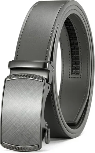 Vista 42 de CHAOREN Cinturón para hombre de cuero con trinquete - Ajuste personalizable, estilo sin esfuerzo (35 mm)
