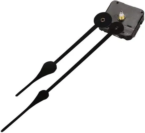 Vista 5 de HILLHOME Mecanismo de movimiento de reloj de pared de cuarzo con mango en I de alto par con pala de 9.1 pulgadas de largo, funciona