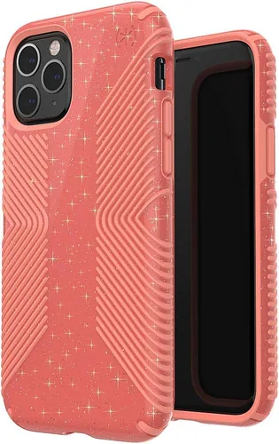 Vista 10 de Speck Productos Presidio2 Grip - Funda compatible con iPhone 11 Pro, negro/negro/negro/blanco
