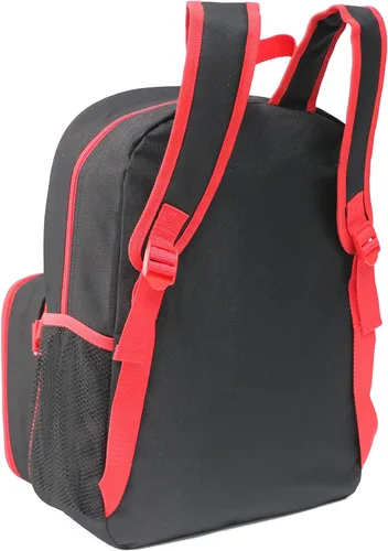 Vista 4 de Juego de lonchera Kawaii de 16 '' de Marvel Avengers de tamaño completo con mochila para libros, color negro/rojo