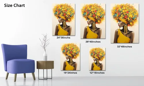 Vista 92 de Arte de pared afroamericano, decoración de rey y reina bailarín negro para sala de estar, arte de pareja de amor negro para dormitorio, lienzo