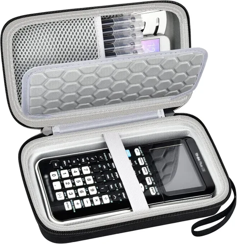 Vista 13 de PAIYULE Estuche rígido para calculadora TI-84 Plus CE/Evo/TI-30XS/TI-Nspire Negro para TI-84