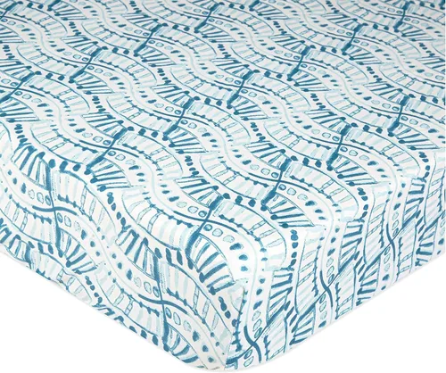 Vista 29 de Crane Baby Sábana bajera, sábana bajera ajustable de algodón suave para cunas y guarderías, cobre beige, 28 pulgadas de ancho x 52 pulgadas de alto