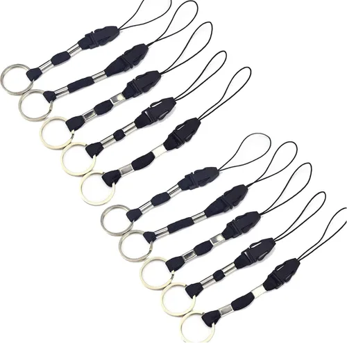 Vista 7 de YOUOWO 10 cordones desmontables con hebilla de plástico Ligero, para USB, teléfono, llaves, etc