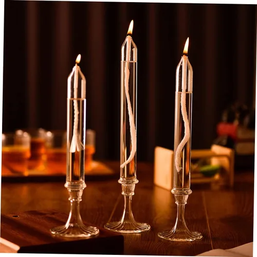 Vista 9 de ORFOFE 12pcs lámpara de cristal de queroseno elegante botella de aceite luces para decoración interior para bodas, día de San Valentín y regalo