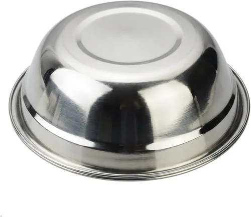 Vista 3 de Morcte Paquete de 4 cuencos de preparación de metal de acero inoxidable, tazón para mezclar, 2 cuartos de galón