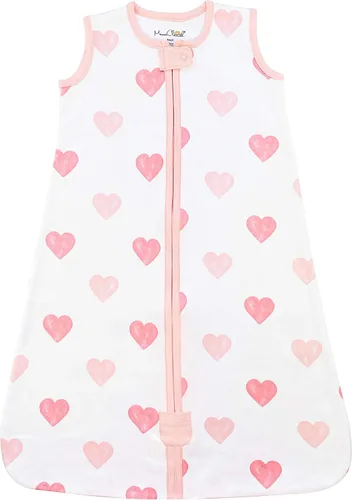 Vista 17 de Manta de algodón orgánico para bebé, saco de dormir 0.5 TOG 0-6 meses, paquete de 2 unidades Rosette