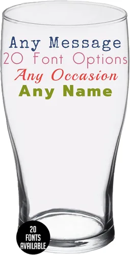 Vista 3 de Vaso de cerveza impreso personalizado de 16 onzas – Regalos personalizados para hombres y mujeres, hermano, mamá, papá, taza para beber con nombre