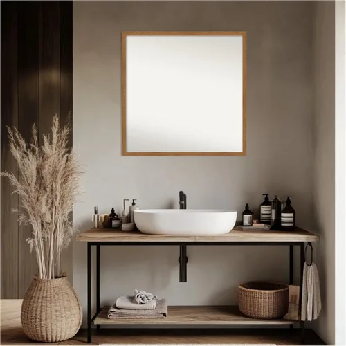Vista 8 de Amanti Art Bathroom Mirror for Over Sink, Vanity Mirror, Wood Frame, Hangs Horizonally and Vertically, Bathroom Wall Decor, Non-Beveled Edge