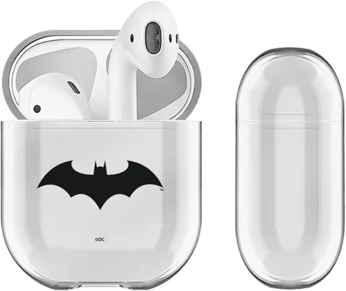 Vista 6 de Head Case Designs Funda de carga con licencia oficial de Batman DC Comics Classic Logos transparente compatible con Apple AirPods 1 1ª generación/2