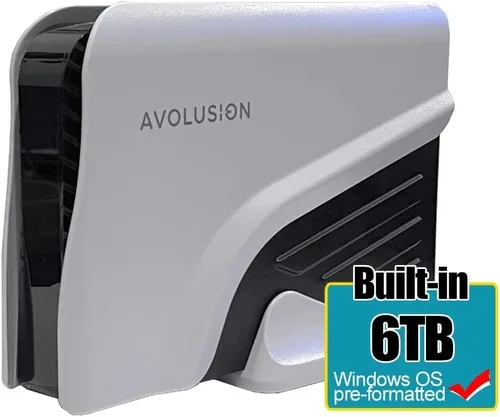 Vista 2 de Avolusion PRO-Z Series 6TB USB 3.0 Disco duro externo para PC de escritorio WindowsOS / portátil (blanco) (renovado)