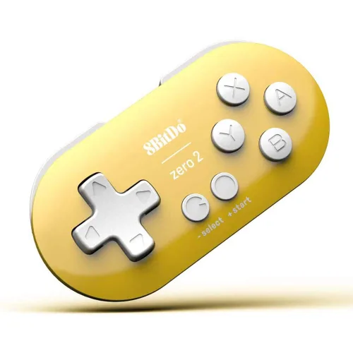 Vista 4 de 8Bitdo Zero 2 Mini Bluetooth Gamepad (Pink) para Switch, Windows, Android, macOS, Steam y Raspberry Pi, Mini controlador de tamaño llavero