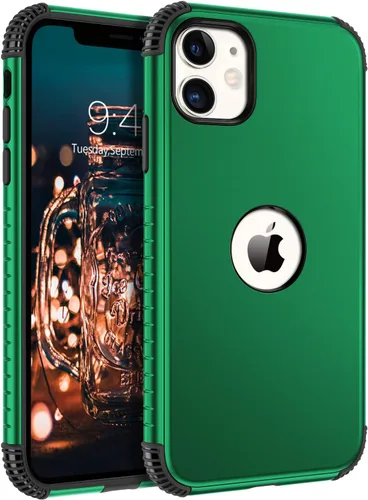 Vista 10 de BENTOBEN Funda para iPhone 11, funda para teléfono iPhone 11, resistente 2 en 1, protección completa rugosa a prueba de golpes, híbrida parachoques
