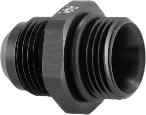 Vista 8 de 12AN Flare to -12 ORB O Ring Boss Fuel Pump Rail Adapter AN Fitting ORB Aluminio negro