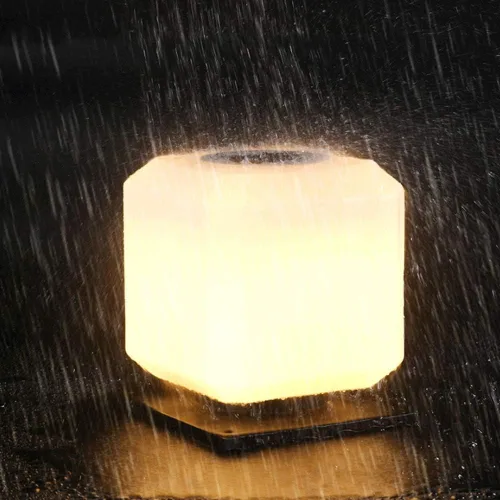 Vista 4 de Solar Post Lights Vintage Square Waterproof Home Solar Pillar Light High Brightness Led Outdoor Column Lamp European Garden Villa Gate Door Post
