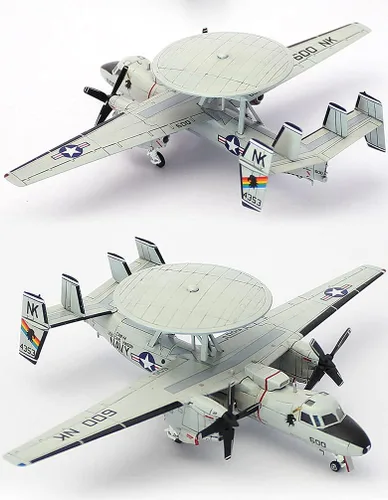 Vista 4 de Academy 1/144 US Navy E-2C Hawkeye VAW-113 Black Eagles Modelo de plástico 12623