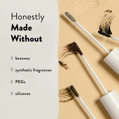 Vista 5 de Honest Beauty Honestly Healthy Brow Gel para cejas de aspecto más completo Fortalece + agrega volumen Aceite de ricino + extracto de trébol rojo