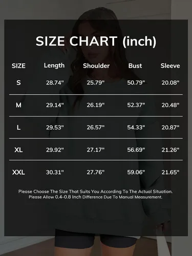 Vista 7 de ATHMILE Sudadera de gran tamaño para mujer, cuello redondo, forro polar, manga larga, sudaderas con capucha, tops de otoño, ropa de moda 2025