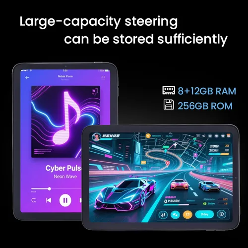 Vista 5 de Tablet de 10.1", Android 15, 20GB (8+12) RAM, 256GB ROM, pantalla táctil IPS HD de 1280x800, batería de 6000mAh, Bluetooth, cámara dual, GMS, WiFi
