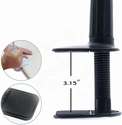 Vista 4 de Soporte para teléfono celular, soporte perezoso universal para teléfono móvil, clip de brazo largo de cuello de cisne flexible (negro)