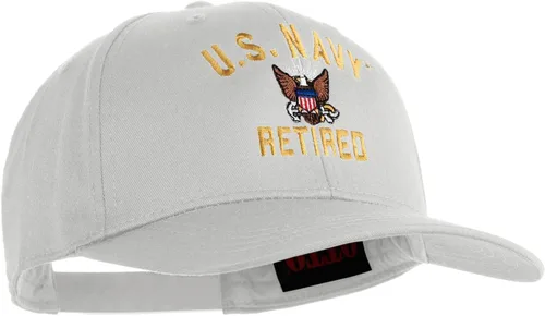 Vista 30 de e4Hats.com Gorra bordada militar retirada de la Marina de los EE