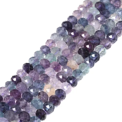 Vista 56 de 7 chakras piedras preciosas de 0.236 in de piedras preciosas facetadas Rondelle sueltas cuentas para hacer joyas DIY cuentas de 16 pulgadas