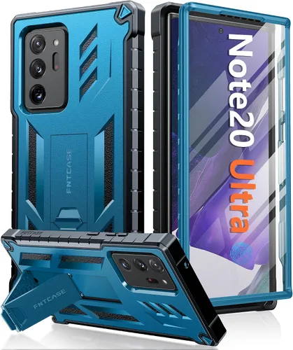 Vista 8 de FNTCASE Funda para Samsung Galaxy Note 20 Ultra: [Protector de pantalla y soporte integrados] [Protección contra caídas de grado militar] Protección