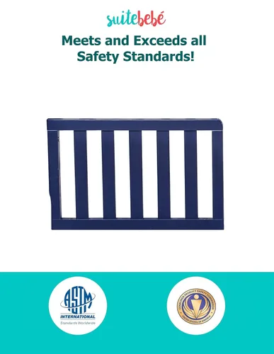 Vista 6 de Suite Bebe - Riel de protección Celeste para niños pequeños - Azul Marino