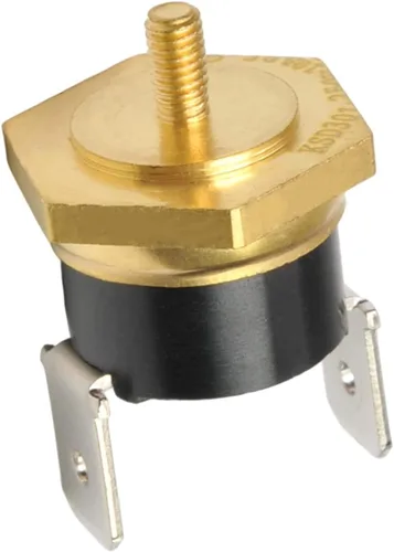 Vista 8 de Fielect Interruptor de control de temperatura del termostato KSD301, ajuste Snap Disc Interruptor de temperatura 257.0 °F Cobre M5 normalmente