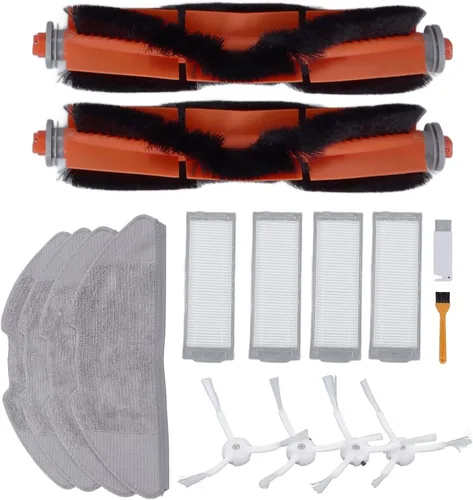 Vista 6 de Qiilu Kit de cepillo de repuesto para trapeador de aspirador robot 2 Lite 2 MJSTL MJST1S, 16 piezas, material ABS