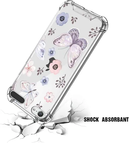 Vista 3 de ZIYE Funda protectora transparente compatible con iPod Touch 7ª generación, iPod Touch 6 5, funda protectora a prueba de golpes para iPod Touch