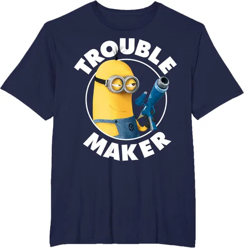 Vista 65 de Despicable Me Minions Kevin Fabricante de Problemas Gráfico Camiseta Negro
