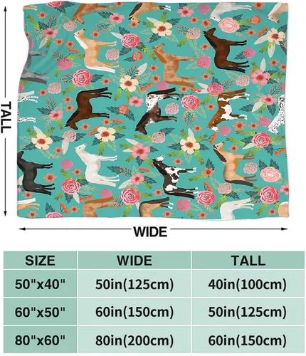 Vista 4 de Manta con estampado de caballos, con patrón de caballos y flores, para niñas, niños y adultos, súper cálida, suave y acogedora, manta de franela