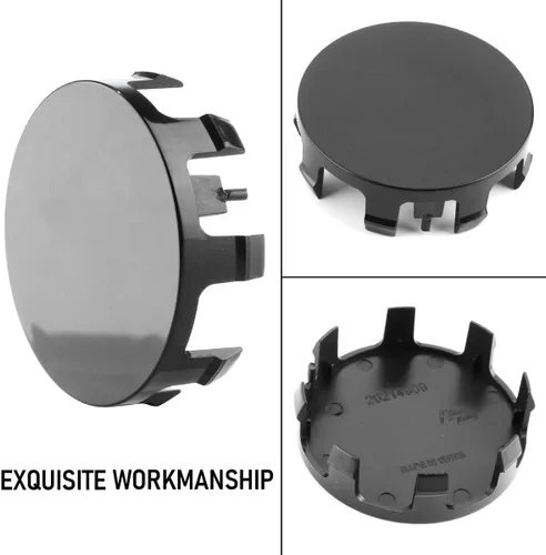 Vista 7 de RTrhinoTuning 4 tapas centrales de rueda de 2.244 in compatibles con llantas de la serie Mark, OD: 2.24"(57 mm) ID: 2.24"(57 mm), negro