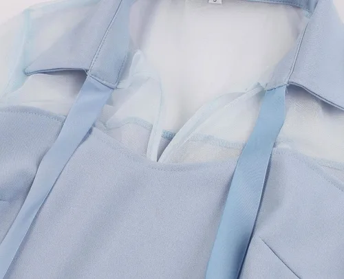 Vista 4 de Wellwits vestido vintage de cóctel gótico de manga larga para mujer