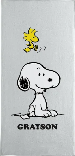 Vista 23 de Let's Make Memories Toalla de Playa Personalizada - Toalla de Piscina Personalizada de Peanuts - para Vacaciones de Primavera y Diversión de Verano