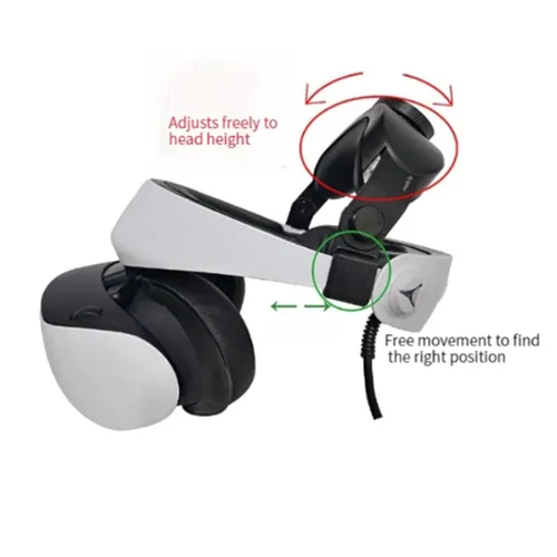 Vista 3 de Adjustable Head Strap for PSVR 2 Headset, Replacement Comfort Over Head Strap for PS VR2 Balances Head Pressure Accessories Compatible for