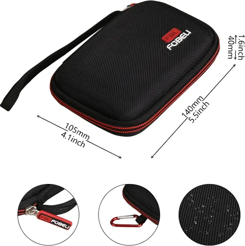 Vista 6 de FBLFOBELI Estuche rígido de EVA compatible con John N. Hansen & RecZone LLC Dispositivo seguro de contraseña, bolsa de almacenamiento protectora