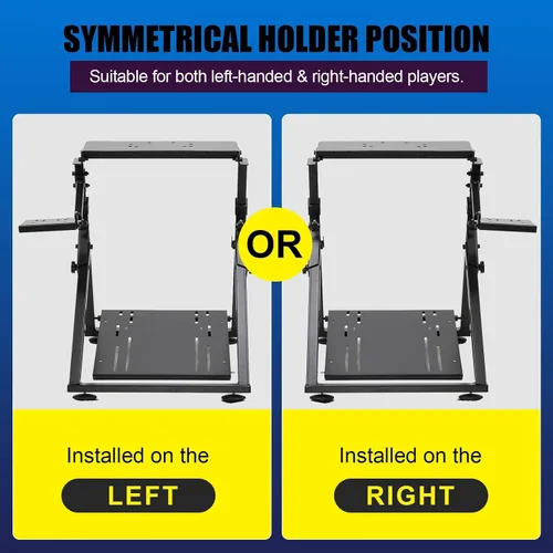 Vista 4 de GTPLAYER Sim Racing Wheel Stand Simulator Cockpit Wheel Stand Racing Steering Shifter Mount fit for Logitech G25 G27 G29 G920 G923 Thrustmaster
