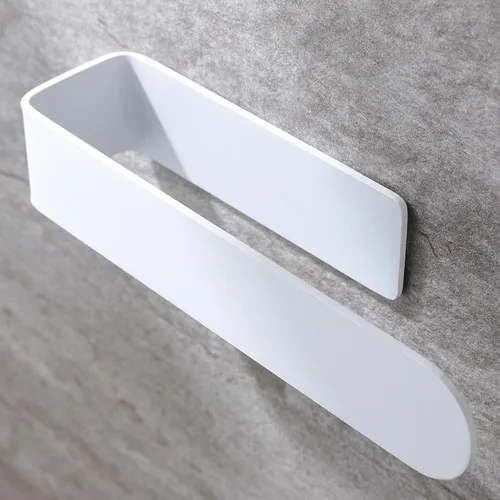 Vista 7 de Taozun Toallero – Estante de toalla autoadhesivo de bambú, toallero decorativo de madera natural para baño, barra de toalla montada en la pared de 8