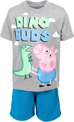 Vista 4 de Peppa Pig Conjunto de camiseta y pantalones cortos de malla
