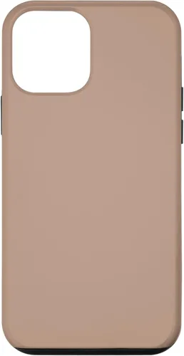 Vista 14 de iPhone 11 Pro Max Pastel Nude Beige Mate Simple Marrón Color Art Case