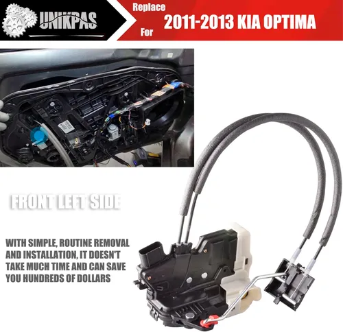 Vista 4 de Actuador de bloqueo de puerta delantera izquierda compatible con Kia Optima 2011-2013 Reemplazo de bloqueo de puerta lateral del conductor