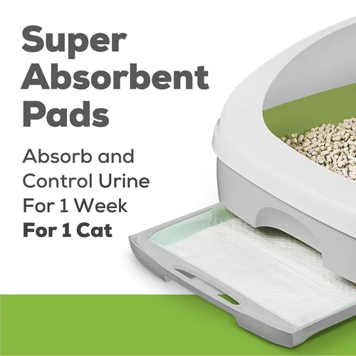 Vista 4 de Tidy Cats Purina - Accesorios para arena para gatos, paquete de recarga de almohadillas para gatos, 8 unidades, 8 unidades (paquete de 8)